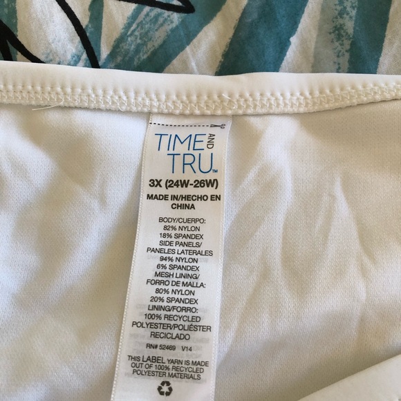 Time and Tru White Plus Size Bikini- NWT - Picture 6 of 9